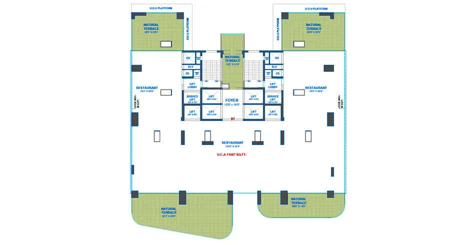 Nova Vista Navi Mumbai 2 BHK Floor Plan