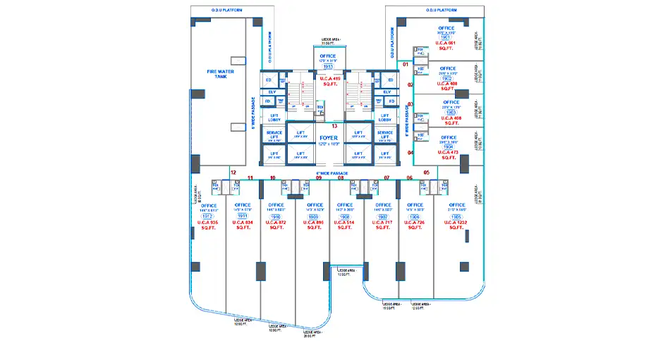 Nova Vista Navi Mumbai Master Bedroom Floor Plan