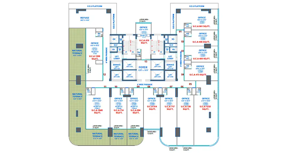 Nova Vista Navi Mumbai Parking Floor Plan